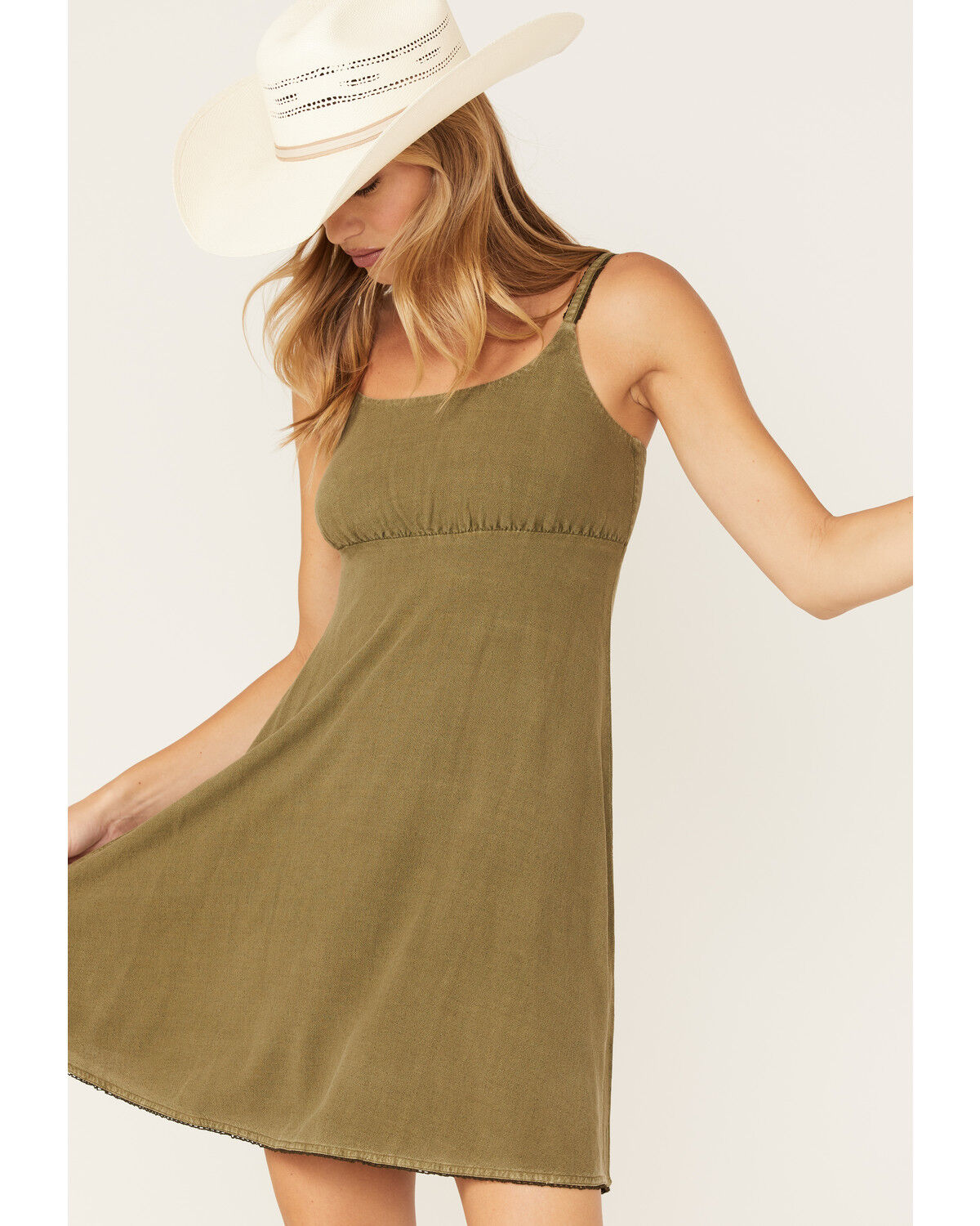 Image #2 - Cleo + Wolf Women's Mini Dress, Moss Green, hi-res