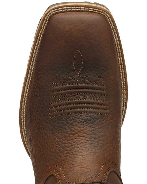 Image #6 - Ariat Men's Hybrid Rancher Western Performance Boots - Broad Square Toe, Brown, hi-res