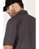 Image #5 - Ariat Men's Solid Charcoal Tek Button-Down Short Sleeve Western Shirt - Tall, Charcoal, hi-res