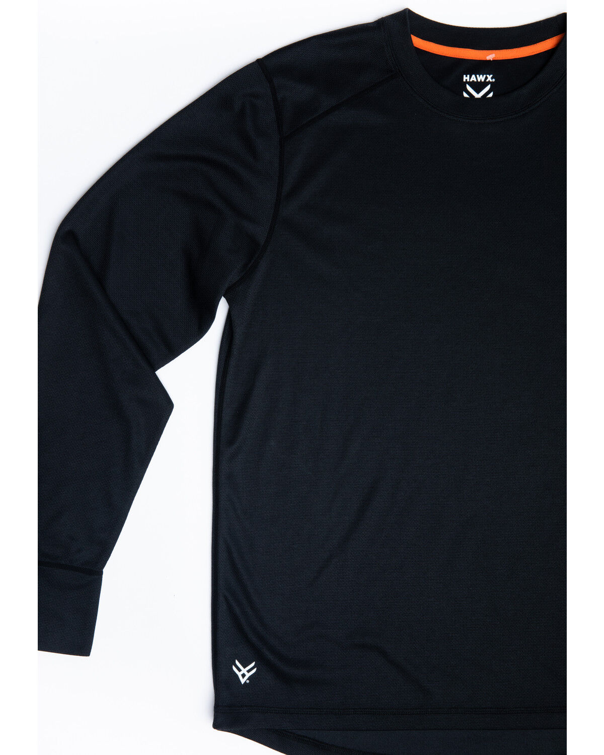 Image #2 - Hawx Men's Black Mid-Weight Base Layer Thermal Long Sleeve Work Shirt - Tall, Black, hi-res