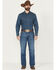 Image #1 - Wrangler Retro Men's 77MWZ Dark Wash Slim Bootcut Stretch Denim Jeans, Dark Wash, hi-res