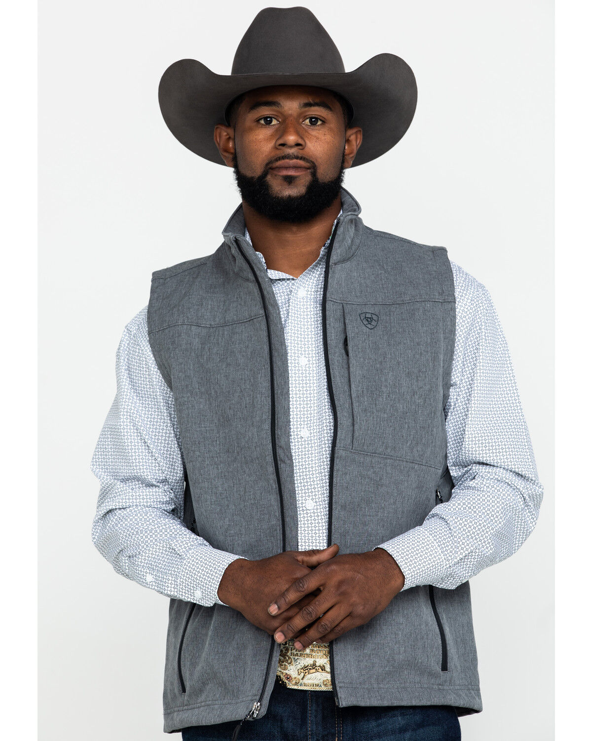 ariat vest grey