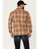 Image #4 - Pendleton Men's Board Ombre Plaid Long Sleeve Button Down Western Shirt , Orange, hi-res