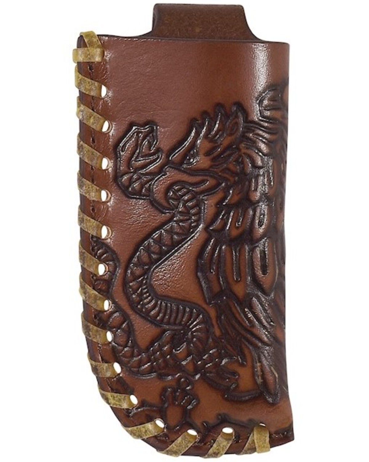 Image #1 - Justin Men's Tenochitlan Leather Knife Sheath, Brown, hi-res