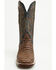 Image #4 - Tanner Mark Men's Exotic Caiman Print Western Boots - Broad Square Toe, Brown, hi-res
