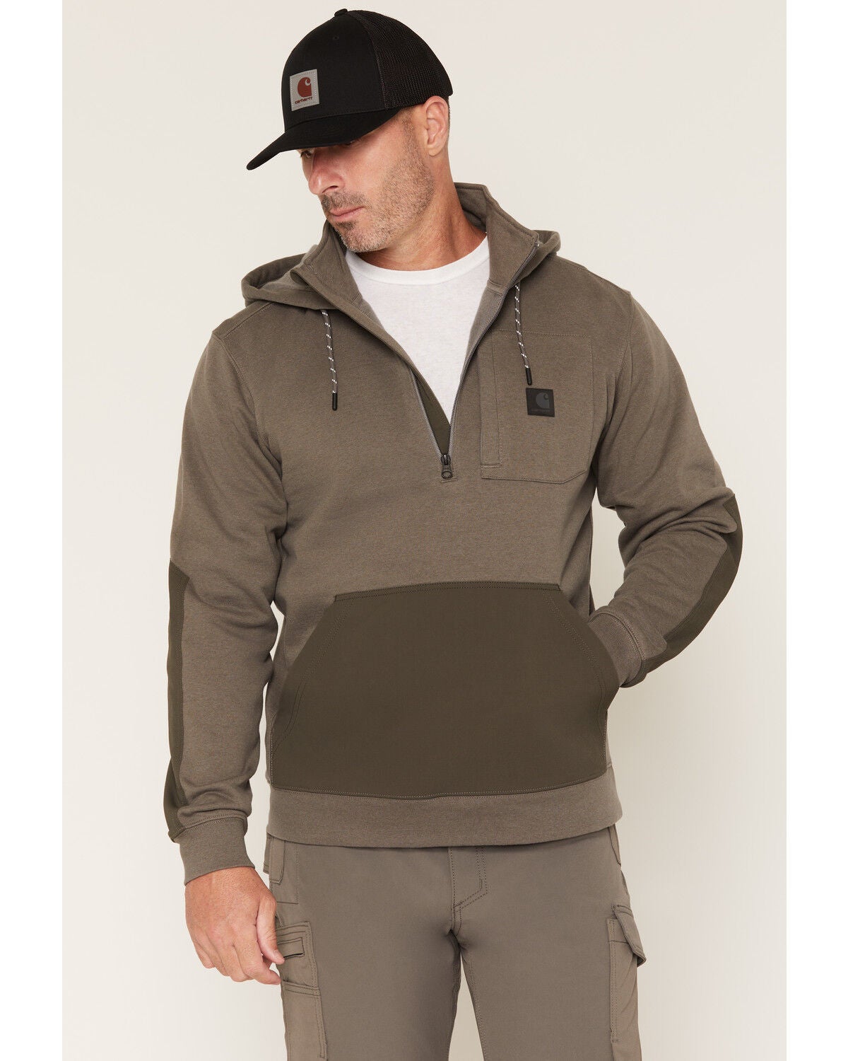 Image #1 - Carhartt Men's Steel Bridgeport Heavy Duty Pullover Sweatshirt, Grey, hi-res