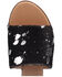 Image #6 - Dingo Women's Metallic Hairon Moo Moo Sandals, Black, hi-res