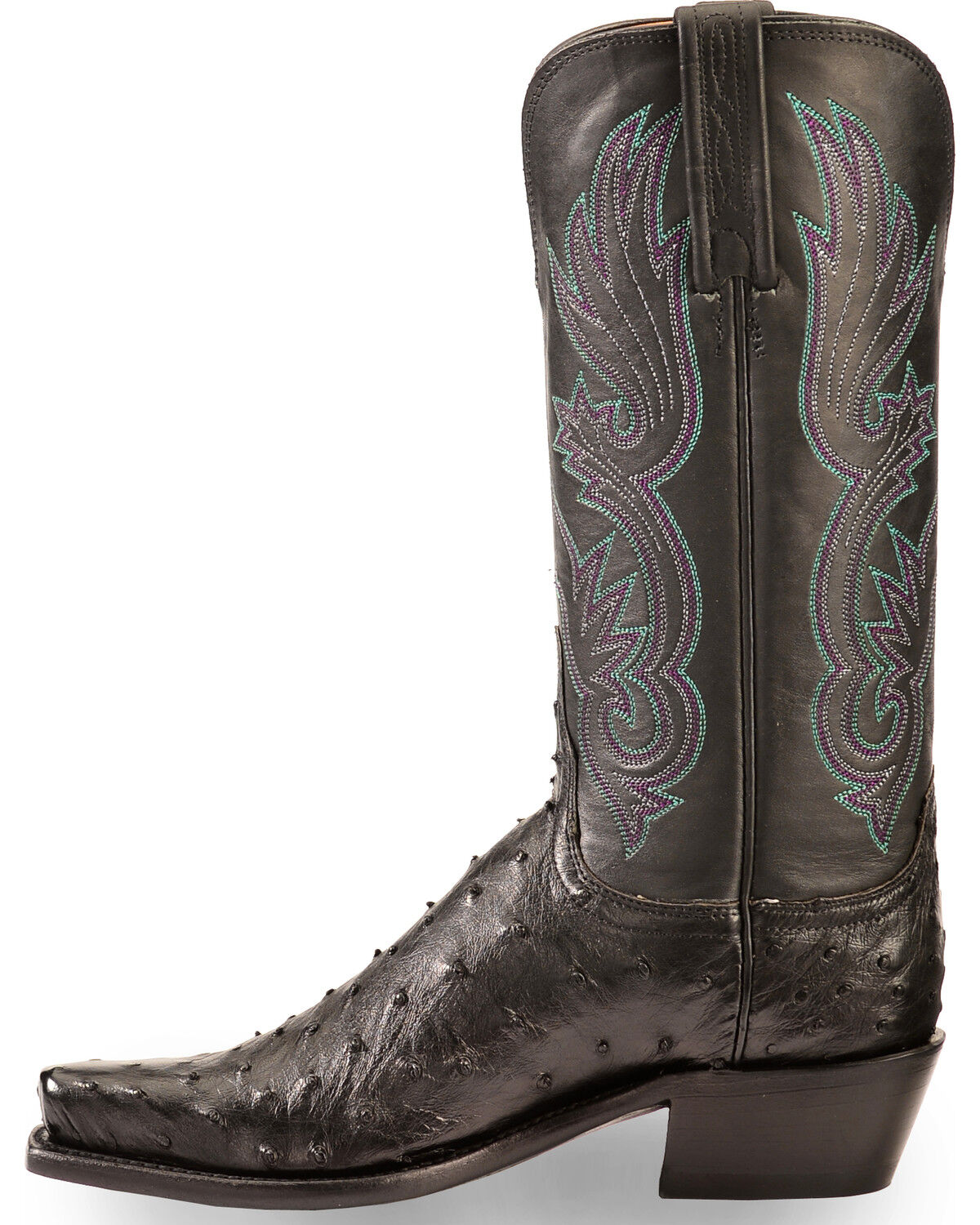 womens black square toe cowboy boots