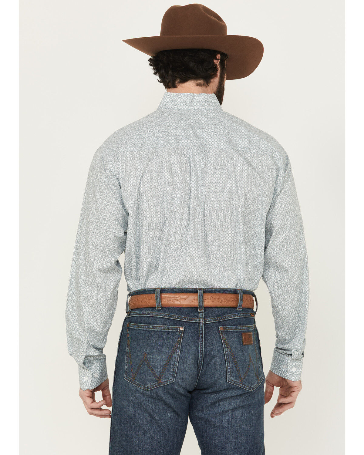 Image #4 - Cinch Men's Printed Long Sleeve Button-Down Western Shirt, Green, hi-res