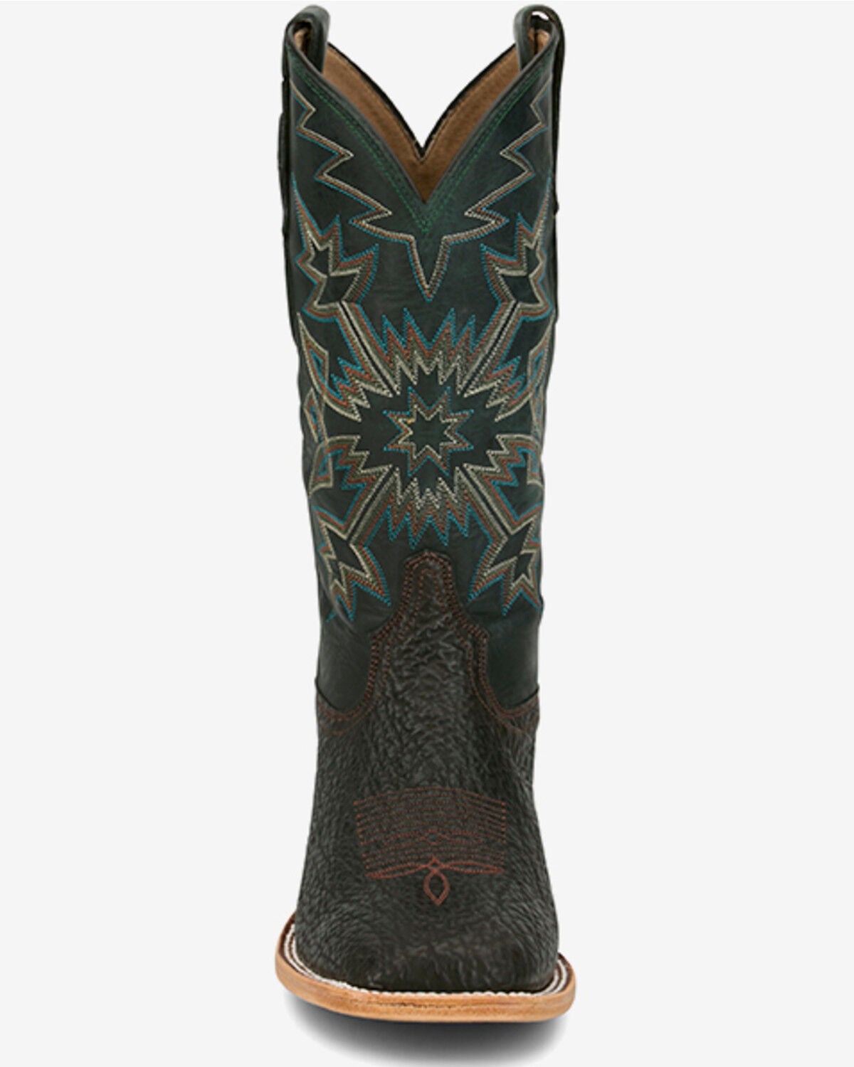 Image #3 - Tony Lama Men's Armando Exotic Shark Western Boots - Broad Square Toe, Chocolate, hi-res