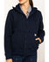 Carhartt Women's FR Rain Defender Hooded Heavyweight Zip Sweatshirt, Navy, hi-res