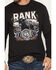 Image #3 - RANK 45® Men's Buckle Up Long Sleeve Graphic T-Shirt, Black, hi-res