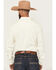 Image #4 - Cody James Men's Rustic Range Tonal Striped Long Sleeve Snap Western Shirt, Cream, hi-res