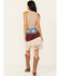 Image #3 - Vocal Women's Star Fringe Skirt, Navy, hi-res