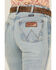 Image #4 - Wrangler Retro Women's Florence Light Wash High Rise Bailey Stretch Trouser Jeans, Light Wash, hi-res