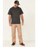 Hawx Men's Solid Charcoal Forge Short Sleeve Work Pocket T-Shirt - Tall , Charcoal, hi-res