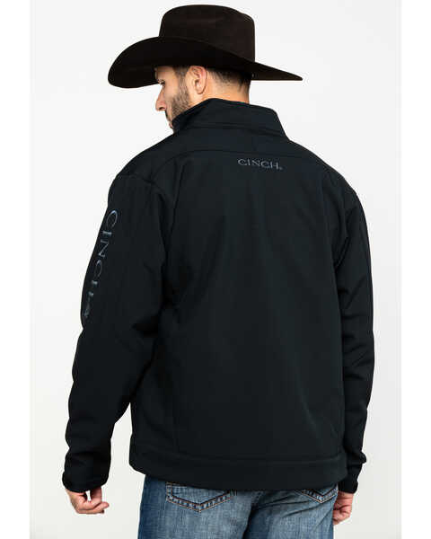 Image #2 - Cinch Men's Black Softshell Bonded Jacket, , hi-res