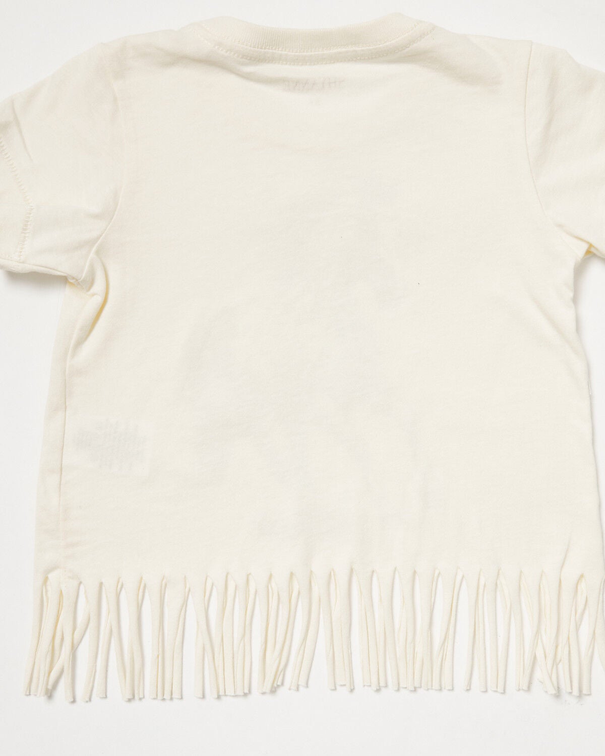 Image #3 - Shyanne Toddler Girls' Maisie Spotted Horse Fringe Short Sleeve Graphic Tee, Cream, hi-res