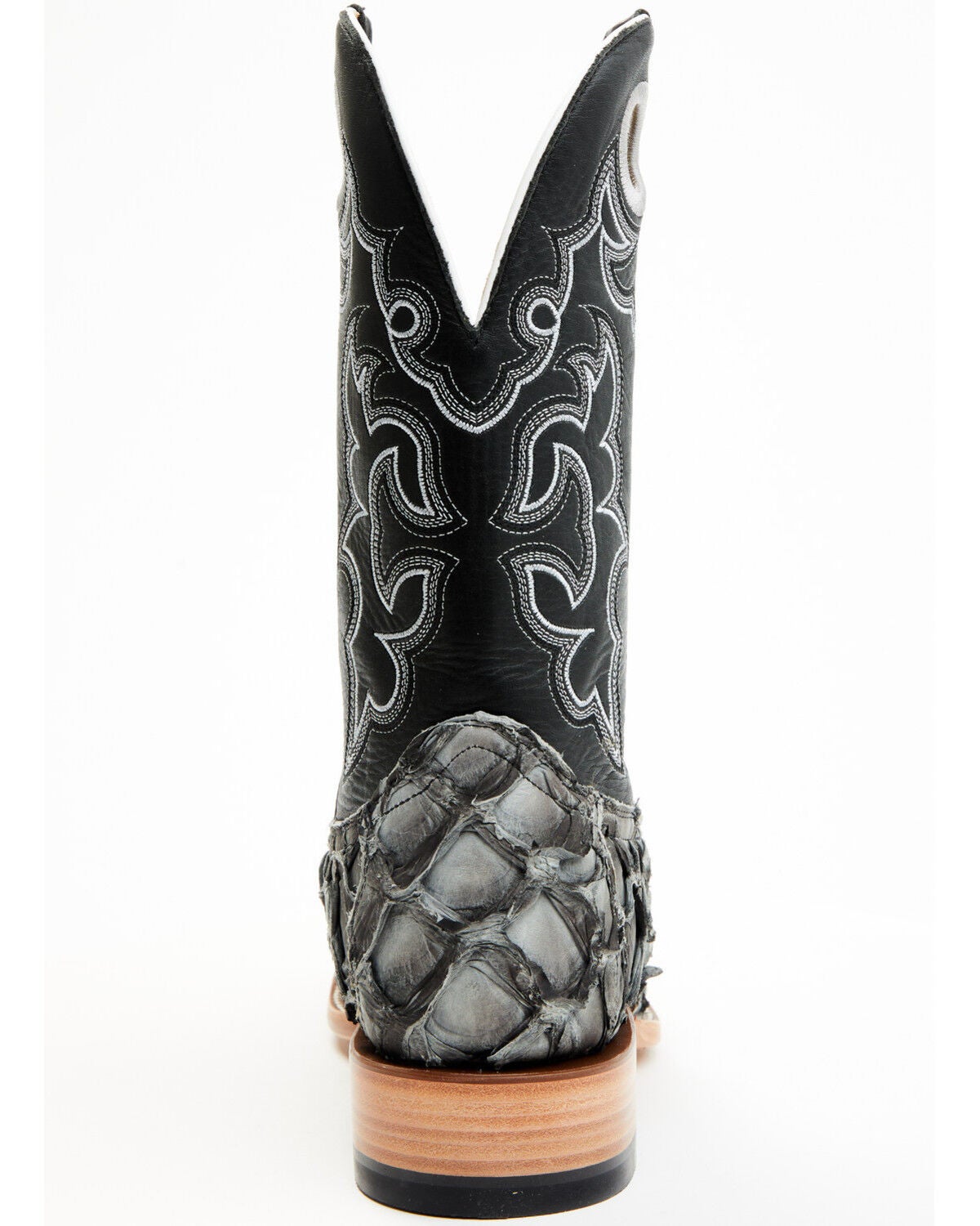 Image #5 - Cody James Men's Exotic Pirarucu Western Boots - Broad Square Toe, Grey, hi-res