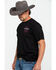 Cody James Men's Bull Flag Graphic T-Shirt , Black, hi-res