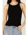 Image #3 - White Crow Women's Embroidered Trim Tank, Black, hi-res