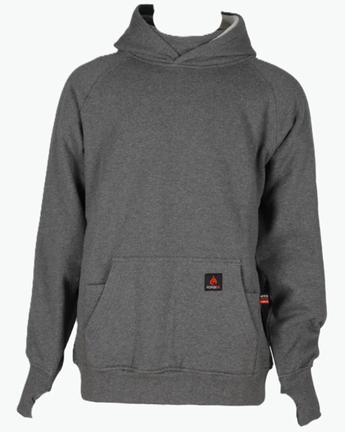Forge Workwear Men's FR Graphic Hooded Sweatshirt, Charcoal, hi-res