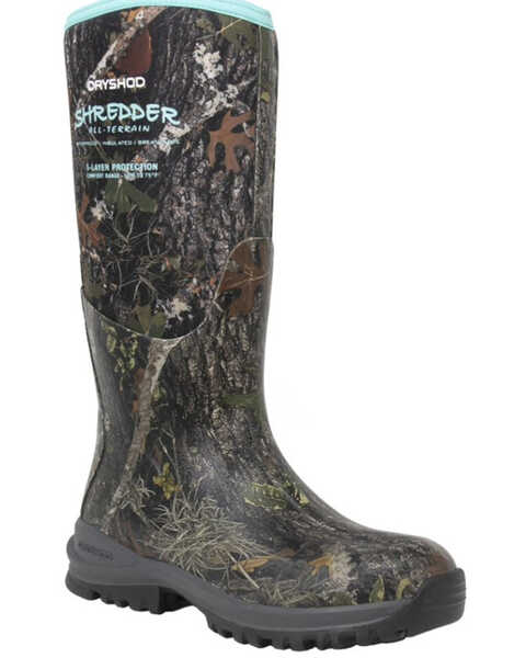 Dryshod Women's Shredder MXT Waterproof Boots - Round Toe , Camouflage, hi-res