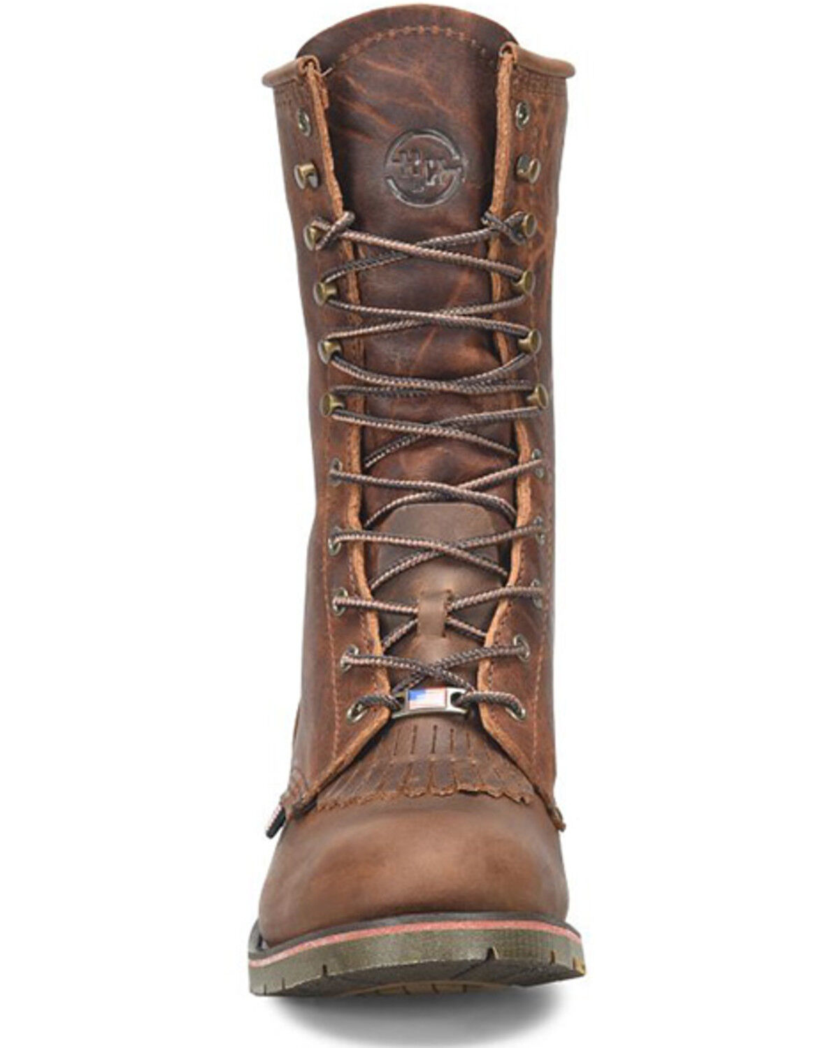 Image #3 - Double H Men's Lewis Packer Boots - Round Toe, Caramel, hi-res