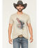 Image #1 - Cody James Men's Strong And Brave Short Sleeve Graphic T-Shirt, Tan, hi-res