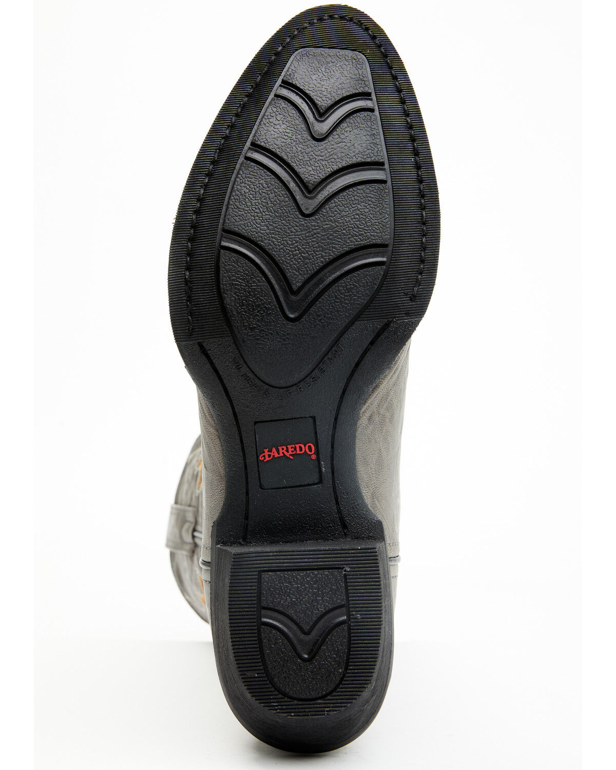 Image #7 - Laredo Men's Fancy Stitch Western Boots - Round Toe, Grey, hi-res