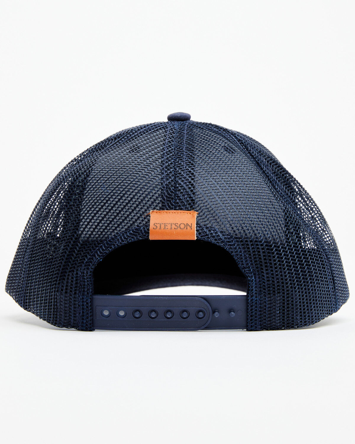 Image #3 - Stetson Men's Bison Circle Patch Trucker Cap, Navy, hi-res