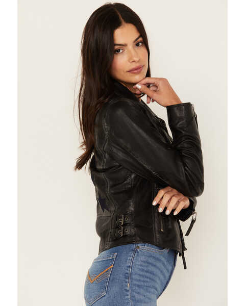 Image #2 - Mauritius Women's Christy Scatter Star Leather Jacket , , hi-res