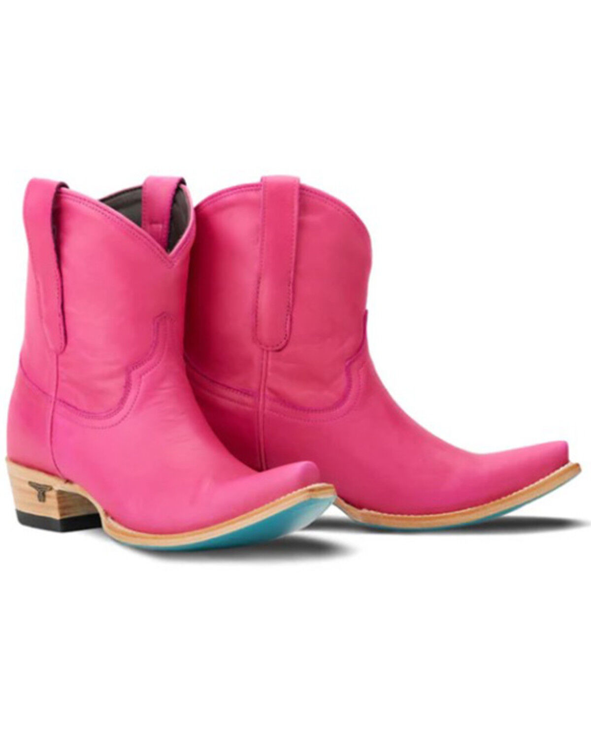Image #1 - Lane Women's Emma Jane Western Booties - Snip Toe, Hot Pink, hi-res