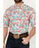 Image #3 - Ariat Men's Dillan Hawaiian Floral Print Short Sleeve Button-Down Western Shirt, Red, hi-res