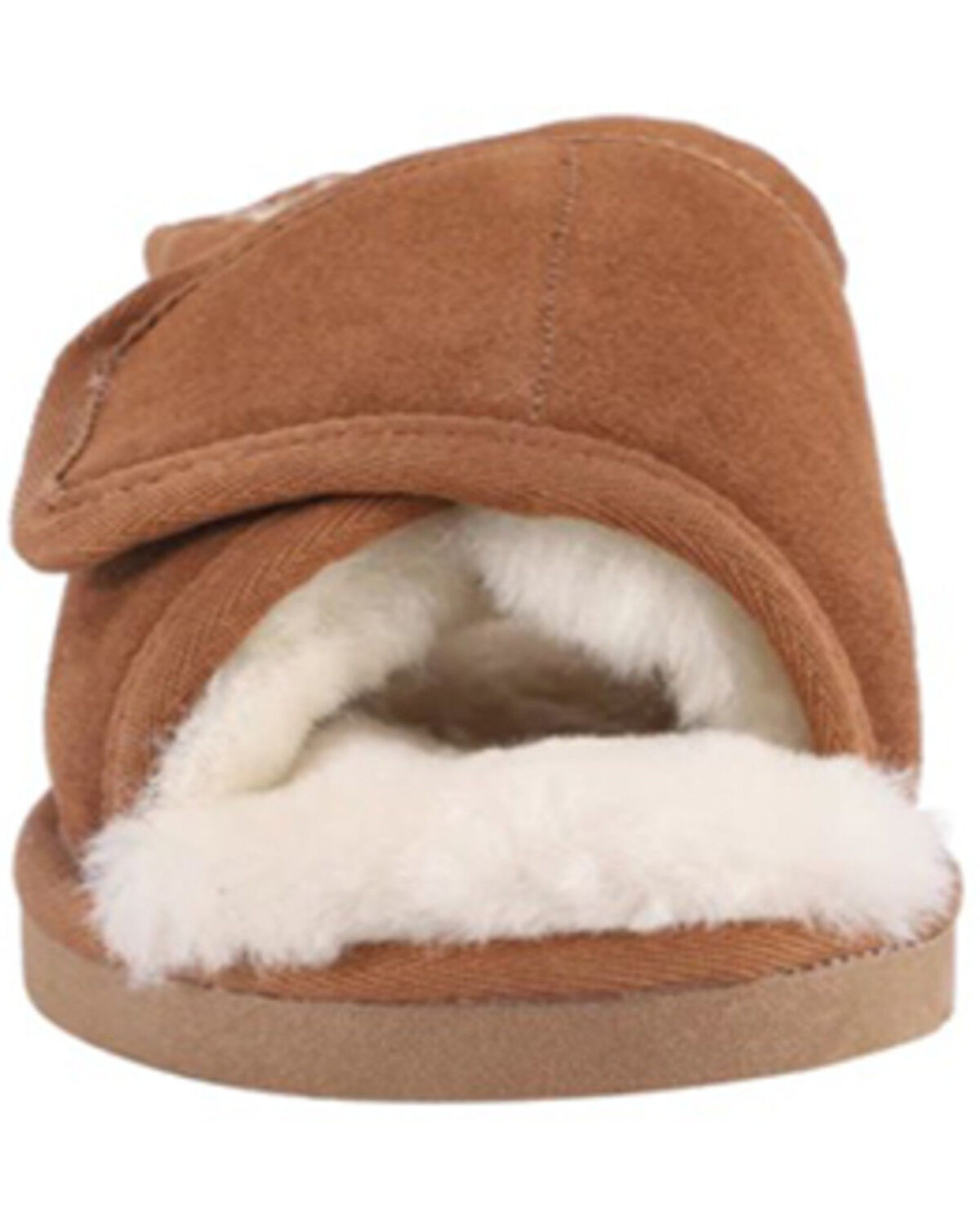 Image #4 - Lamo Footwear Women's Apma Open Toe Wrap Slippers, Chestnut, hi-res