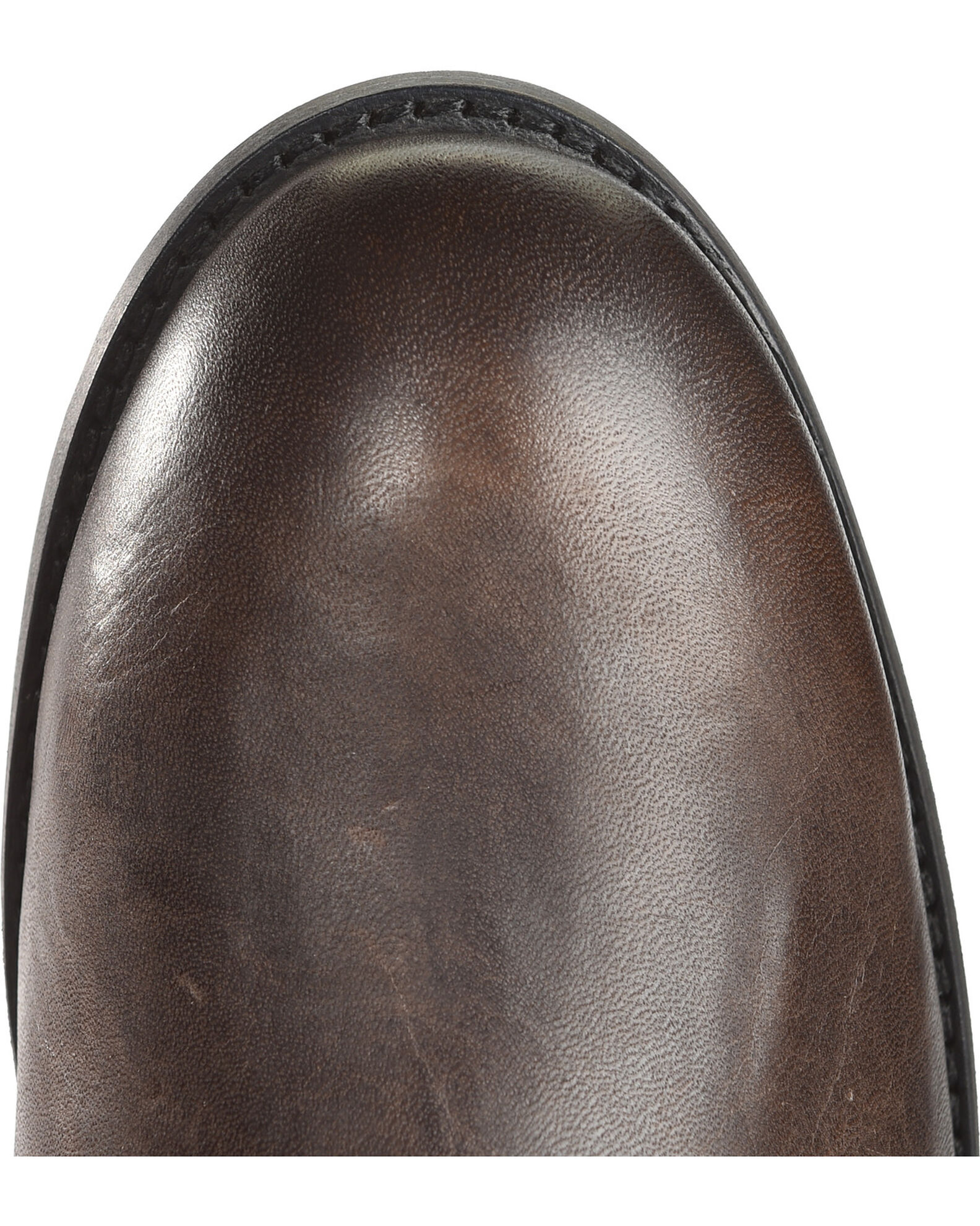 Frye melissa stud back zip chocolate top
