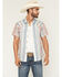Image #1 - Sendero Provisions Men's Wyatt Serape Striped Short Sleeve Snap Western Shirt, Indigo, hi-res