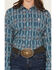 Image #3 - Cinch Women's Southwestern Long Sleeve Button-Down Stretch Western Shirt, Navy, hi-res
