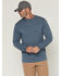 Image #1 - Ariat Men's Rebar Heat Fighter Long Sleeve Work Shirt, Blue, hi-res