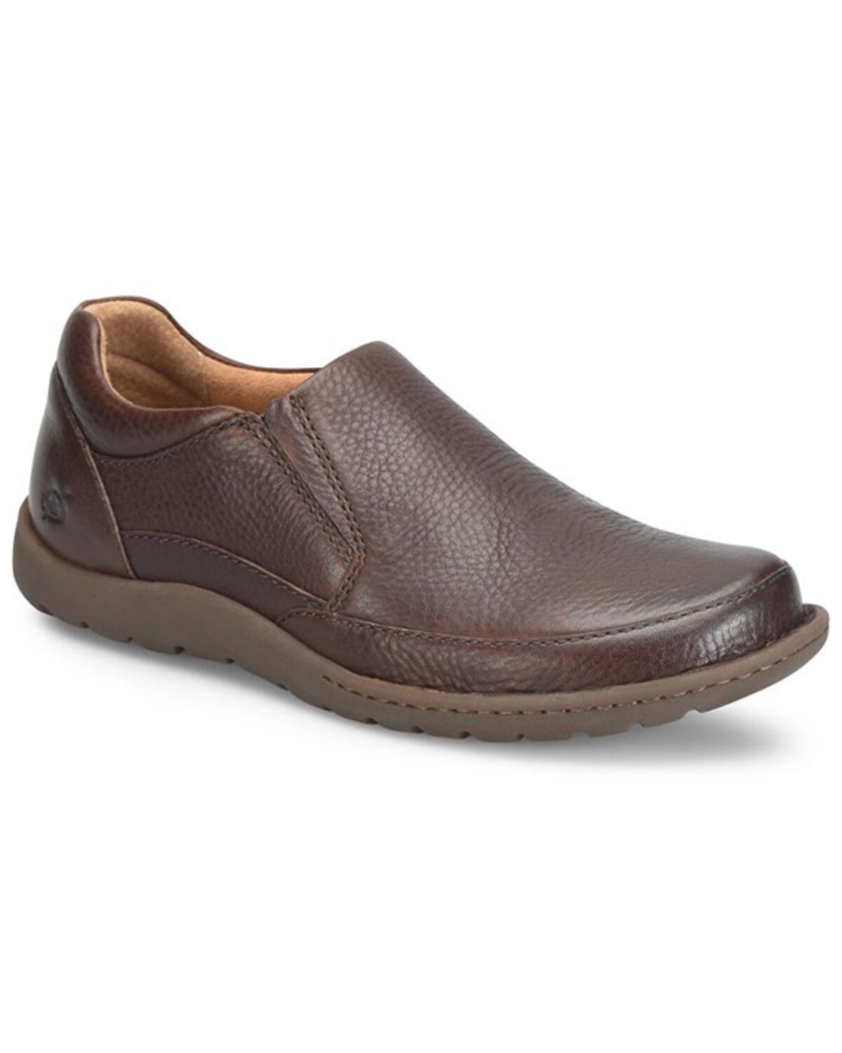 Image #1 - Born Men's Nigel Slip-On Casual Shoes, Brown, hi-res