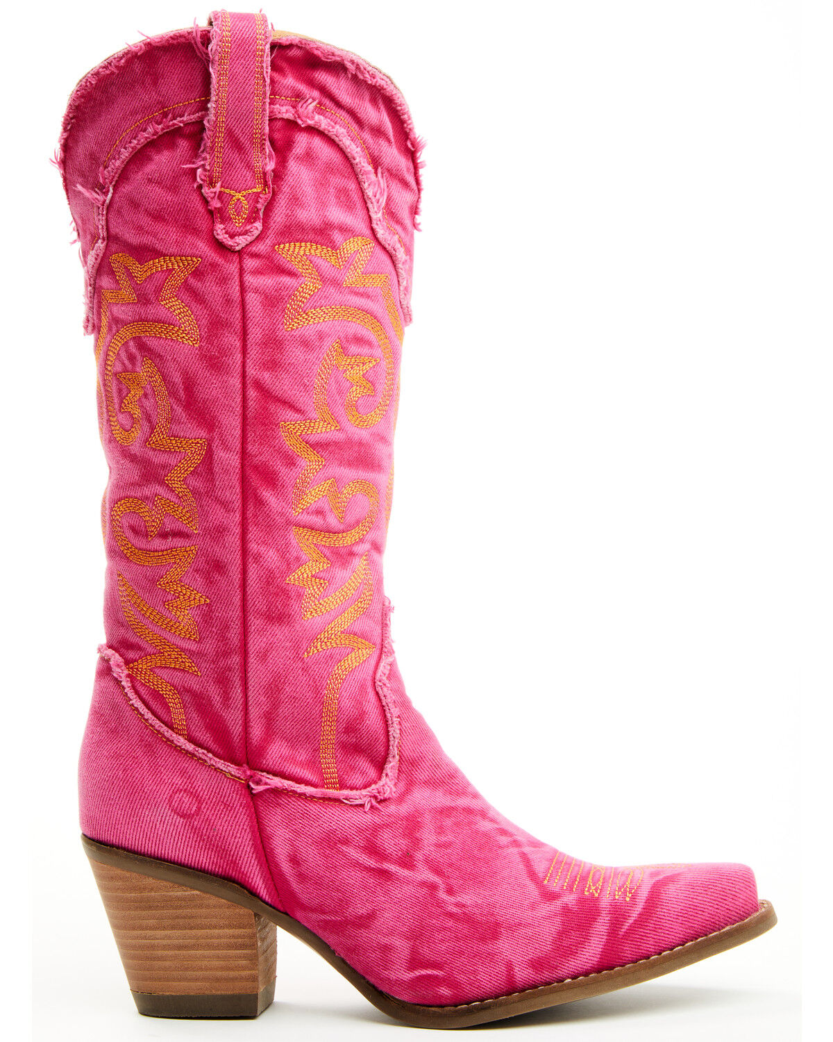 Image #2 - Dingo Women's Texas Tornado Tall Western Boots - Snip Toe, Pink, hi-res