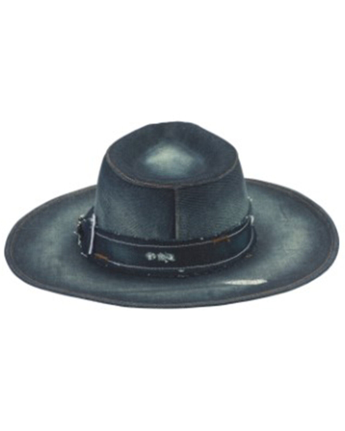Image #2 - Bullhide Denim Anaheim Bow Fedora Hat, Blue, hi-res