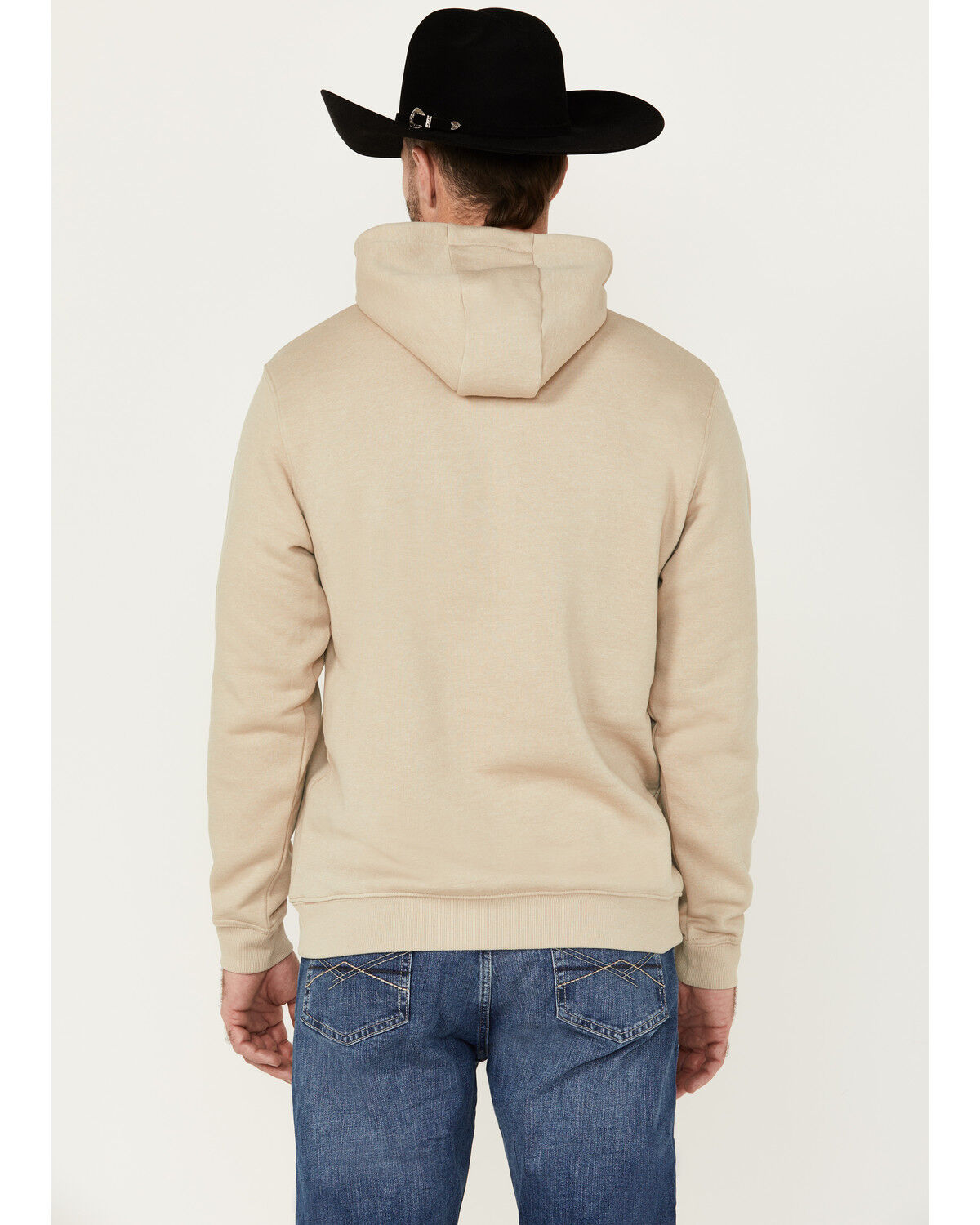 Image #4 - Wrangler Men's Cowboy Logo Hooded Sweatshirt, , hi-res