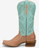 Image #3 - Tony Lama Women's Amber Exotic Ostrich Western Boots - Square Toe, Brown, hi-res