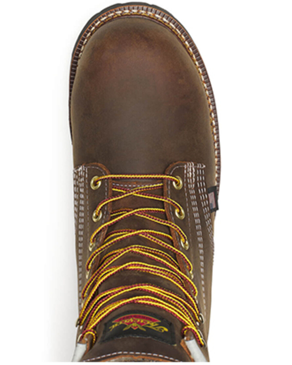 Image #4 - Thorogood Men's 8" Crazy Horse Waterproof Work Boots - Composite Toe, Brown, hi-res