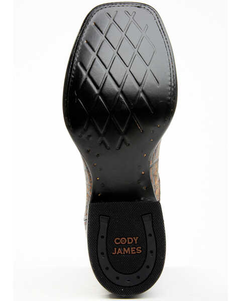 Image #7 - Cody James Men's McBride Western Boots - Broad Square Toe, Cognac, hi-res