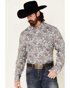 Cody James Core Men's Rein In Large Floral Print Long Sleeve Button-Down Western Shirt, Multi, hi-res