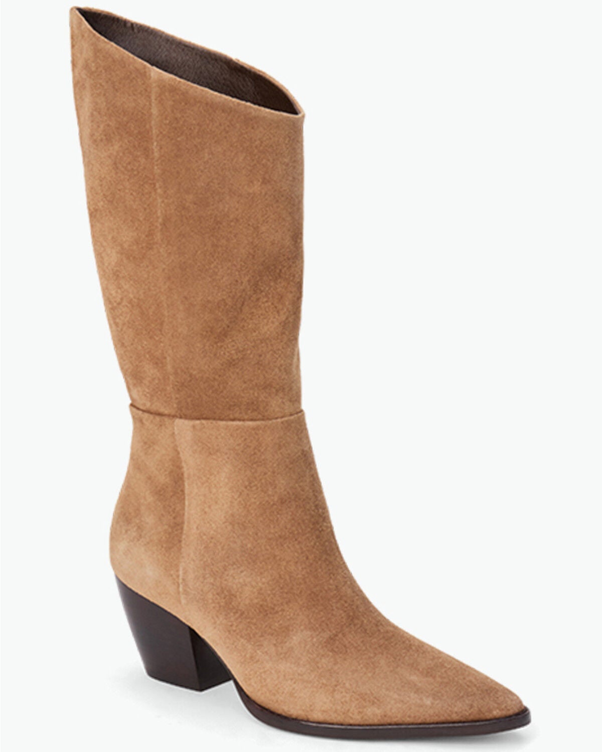 Image #1 - Matisse Women's Edie Mid Calf Suede Western Boots - Round Toe, Brown, hi-res