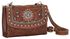 Image #1 - American West Lady Lace Crossbody Bag, Brown, hi-res