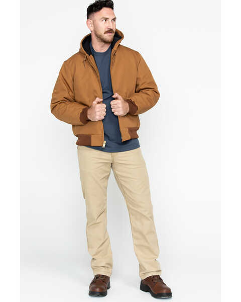 Image #6 - Carhartt Quilted Flannel-Lined Duck Active Jacket, Carhartt Brown, hi-res
